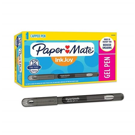 Paper Mate Papermate 2023000 0.5 mm InkJoy Gel Stick Pen; Black 2023000